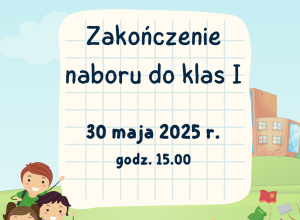 Nabór do klas I - plakat