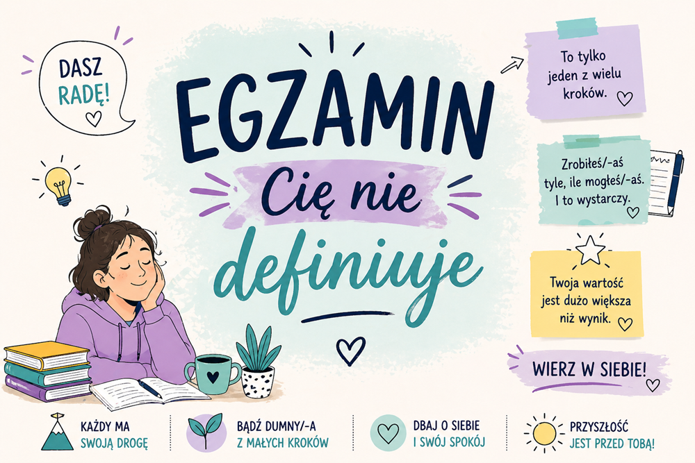 Egzamin - infografika