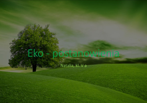 Prezentacja przygotawana przez Natalię - slajd tytułowy