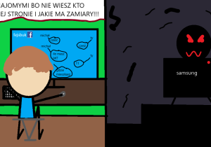 Nie pisz z nieznajomymi - chłopiec i tajemniczy nieznajomy