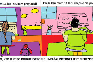 Nigdy nie wiadomo, kto jest po drugiej stronie - dziewczynka czatuje z dorosłym