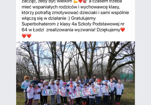 Fundacja Mamy Serce zamieściła na swojej stronie post o naszym udziale w akcji.