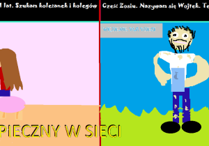 Dziewczynka czatuje z dorosłym mężczyzną podającym się za dziecko.