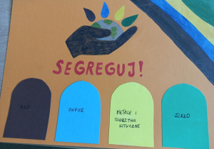 Plakat „Segreguj!” Kewina Zakrzewskiego, 4b