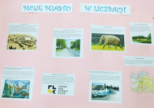Plakat "Moje miasto w liczbach"