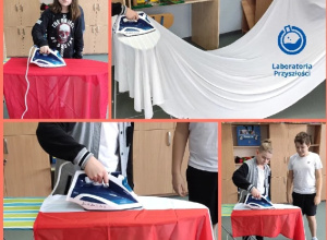Przygotowanie flag na Akademię z okazji Narodowego Święta Niepodległości