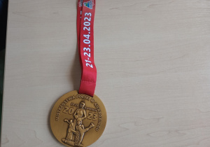 Złoty medal Justyny.