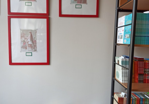 Kącik czytelniczy w bibliotece szkolnej