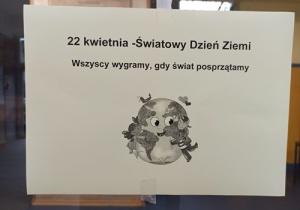 Rymowanka na Dzień Ziemi "Wszyscy wygramy, gdy świat posprzątamy"