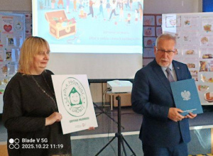 Wojewódzki Certyfikat Szkoły Promującej Zdrowie dla SP 64 w Łodzi