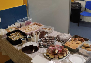 Stoisko ze świątecznymi wypiekami