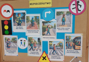 Wystawa tematyczno-dekoracyjna "Tydzień bezpieczeństwa w szkole"