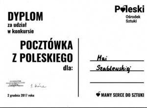 Podsumowanie konkursu plastycznego "Pocztówka z poleskiego - mamy serce do sztuki"