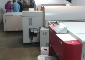 Maszyny do drukowania makiety.