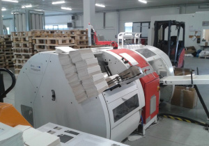 Park maszynowy drukarni.