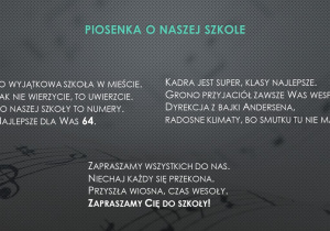 Piosenka o szkole