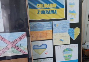 Galeria prac uczniów "Solidarni z Ukrainą"
