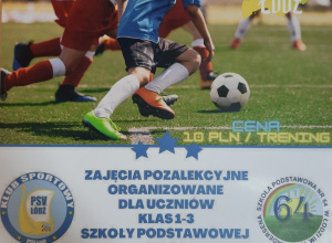 Trening piłki nożnej - plakat
