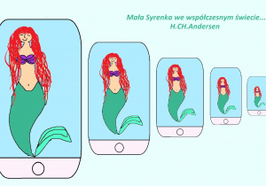 Mała syrenka zrobiła sobie zdjęcia smartfonem