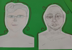 Prace indywidualne – portret Babci i Dziadka (technika rysunkowa)