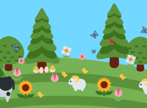 Wiosenno-wielkanocne kompozycje z Emoji