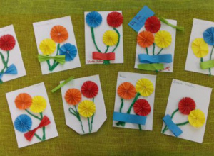 Prace plastyczne "Kwiaty dla mojego nauczyciela"