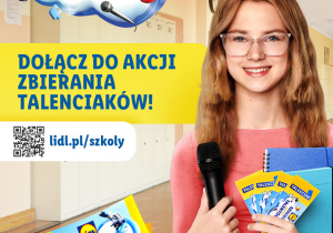 Plakat - "Dołącz do akcji zbierania Talenciaków"